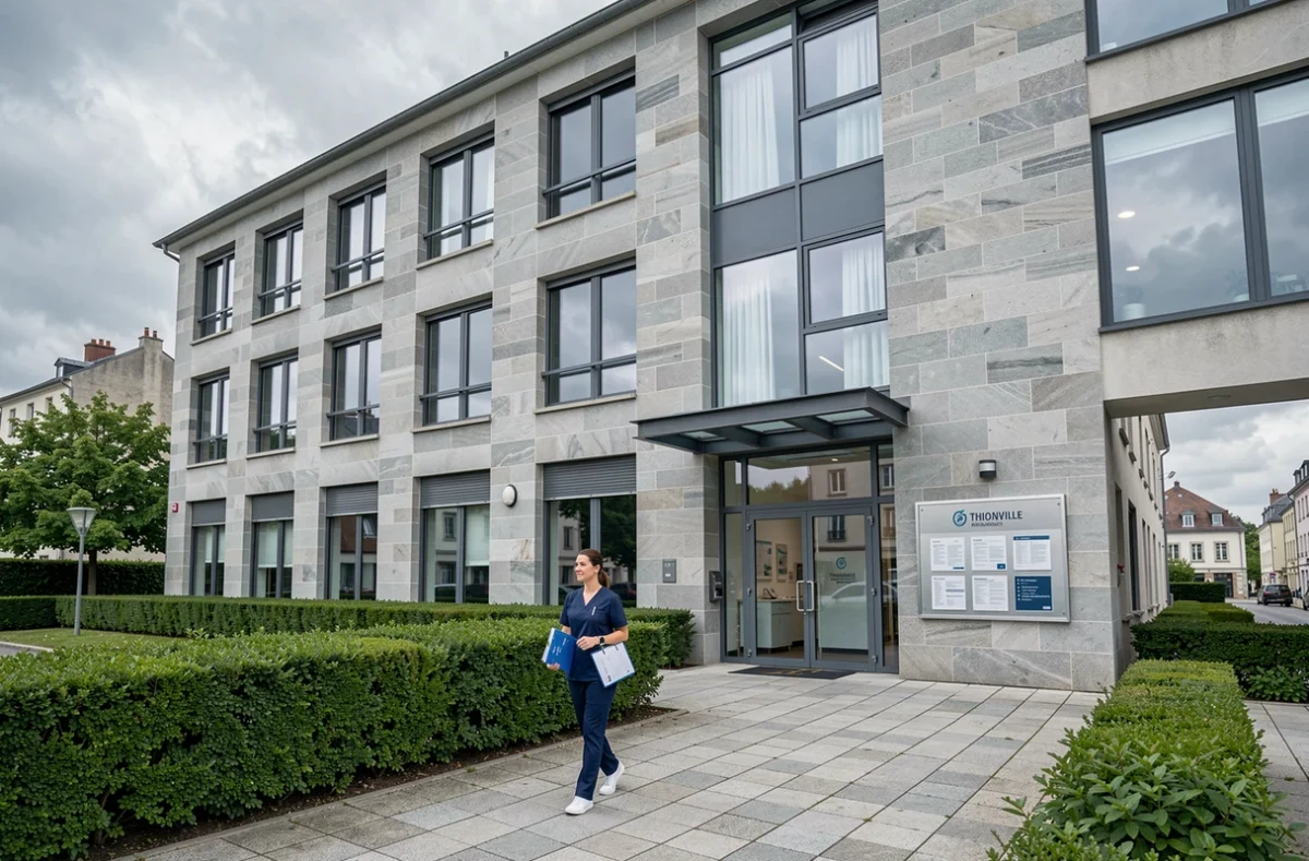 Façade extérieure de la Clinique Ambroise Paré spécialisée en chirurgie esthétique à Thionville