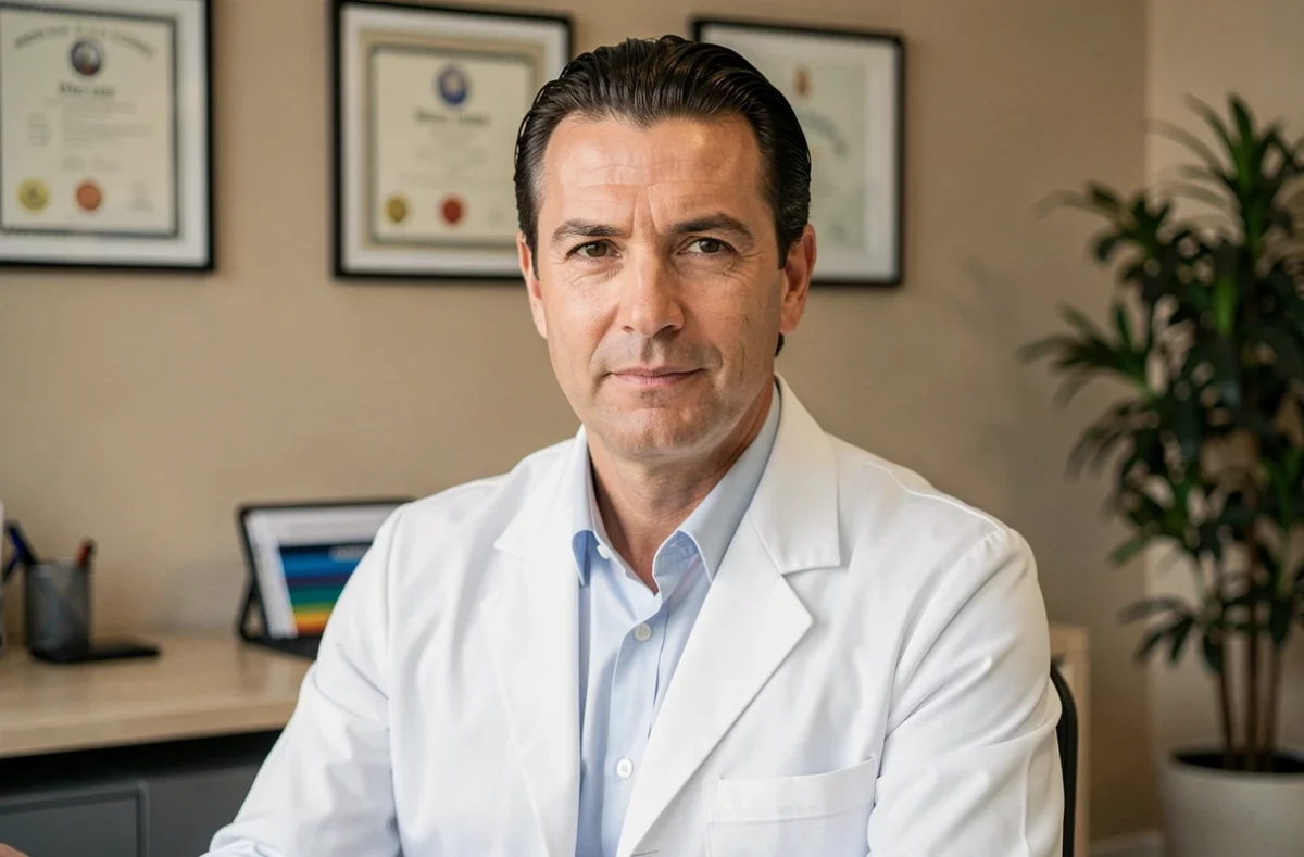 Dr Grégoire Khairallah, chirurgien esthétique en consultation dans son cabinet à Metz