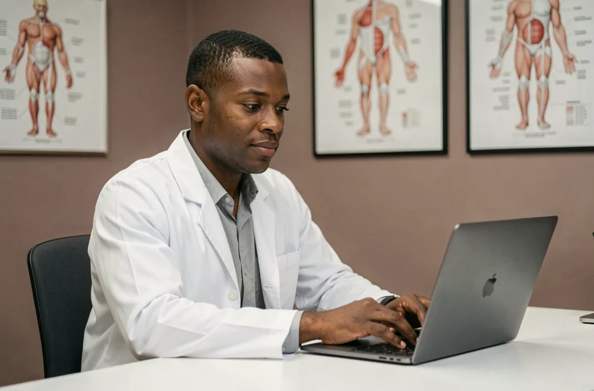 Dr Rija Rakotoamonjy, chirurgien esthétique en consultation dans son cabinet à Thionville