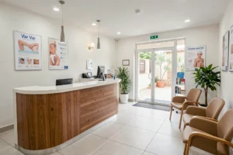 Vue panoramique d'un centre dentaire moderne dans le Var avec accueil professionnel et ambiance soignée